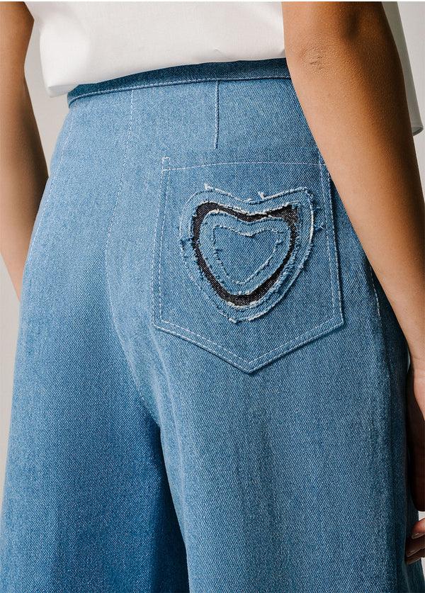 Liya AQUA DENIM PANTS