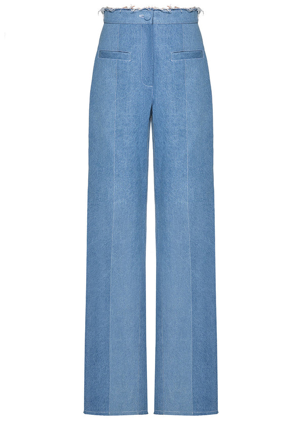 liya AQUA DENIM PANTS