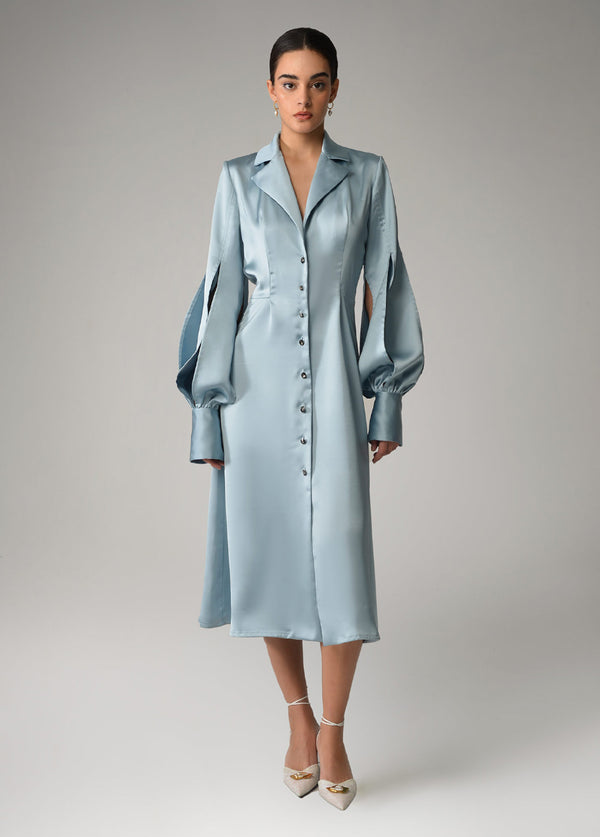 liya AQUA ROBE DRESS