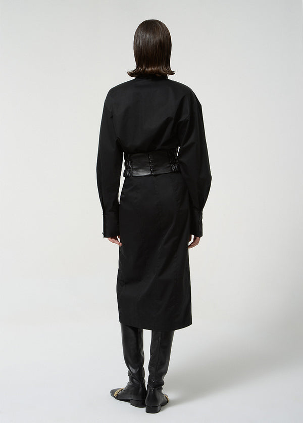 Liya BASIC COTTON PENCIL SKIRT