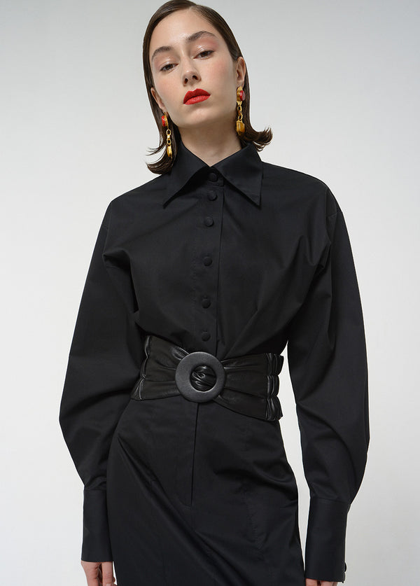 liya BASIC COTTON SHIRT