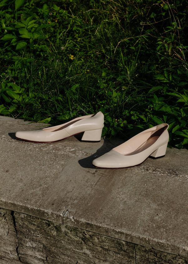 liya Beige Low Heels