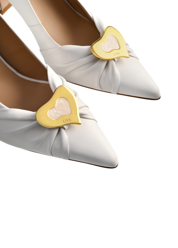 Liya BETTY WHITE PUMPS