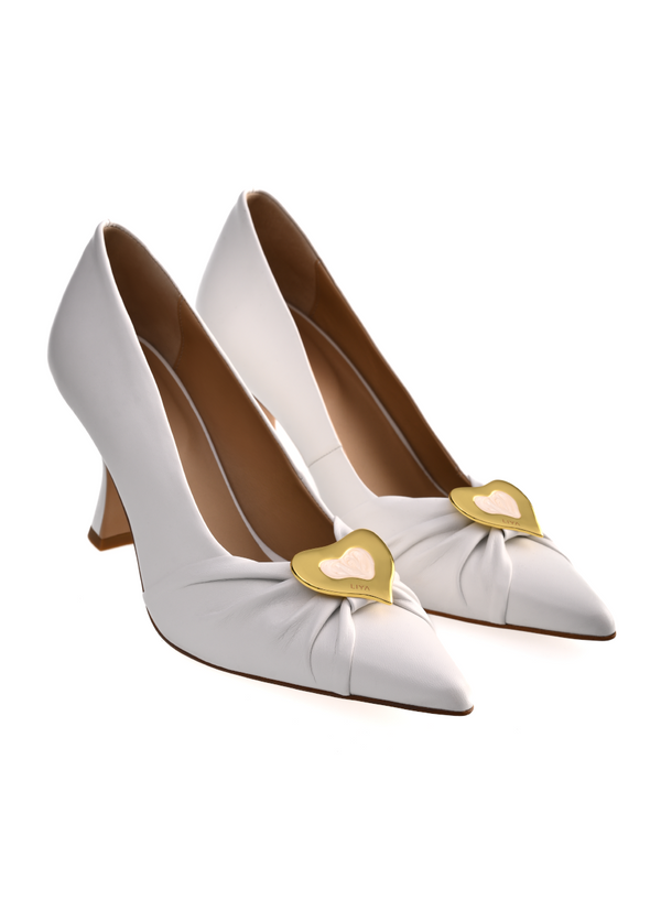 liya BETTY WHITE PUMPS