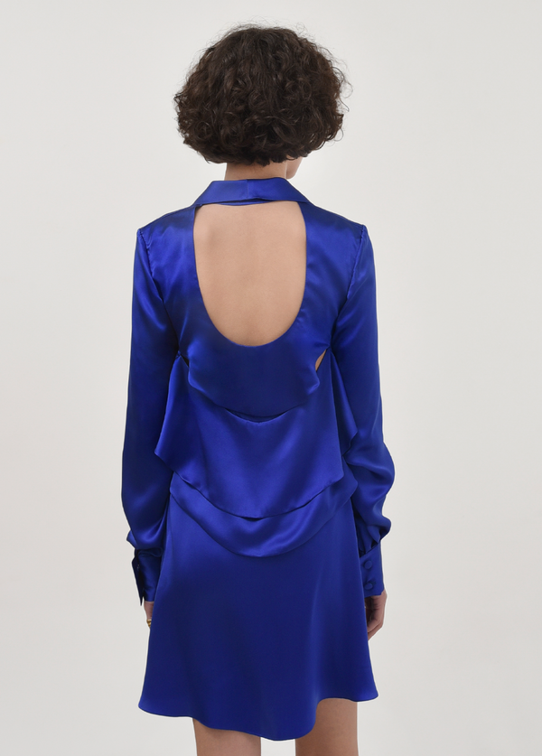 Liya BLACK FLOUNCE DRESS