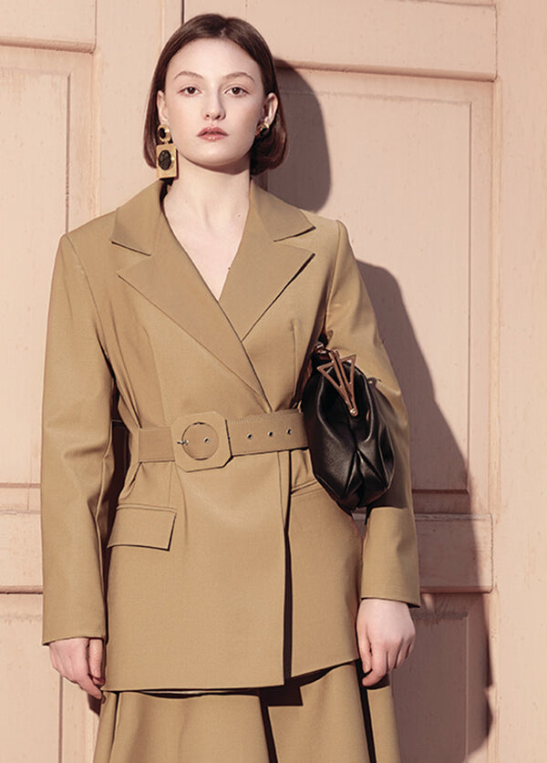 Liya BLAZER WITH ATTACHED BELT