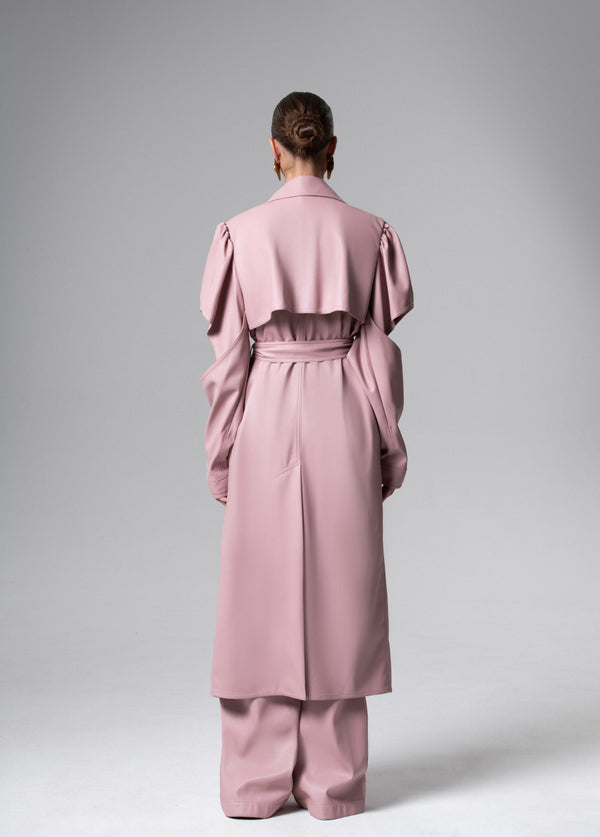 Liya BLUSH LONG TRENCH