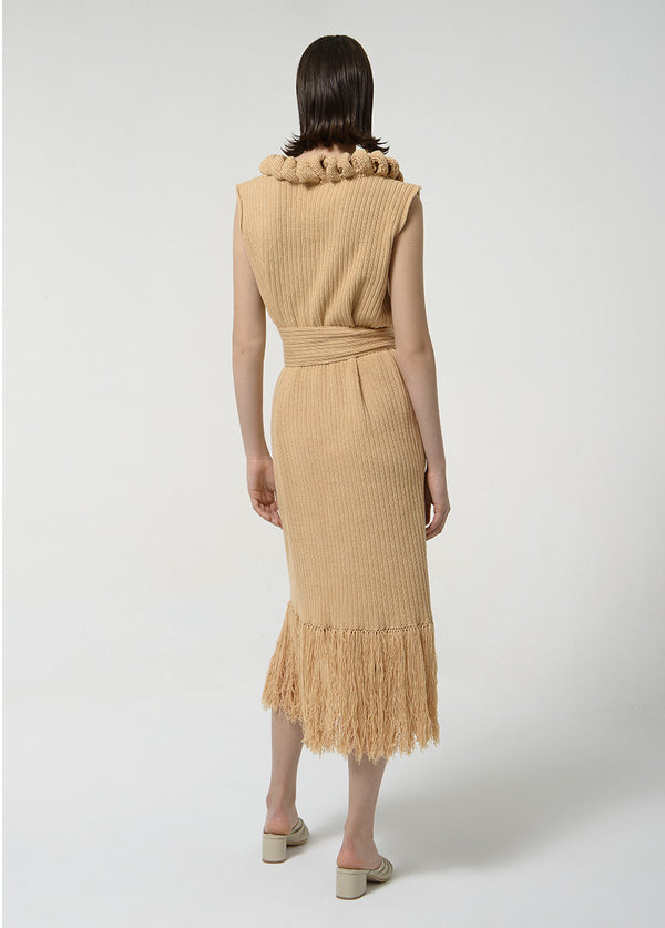 Liya CAMEL ETHNIC DRESS