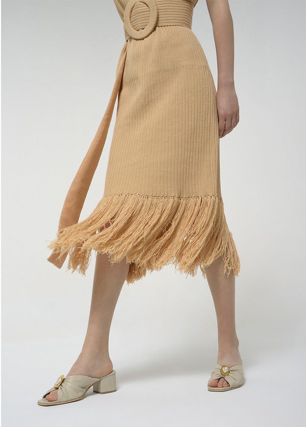 Liya CAMEL ETHNIC DRESS