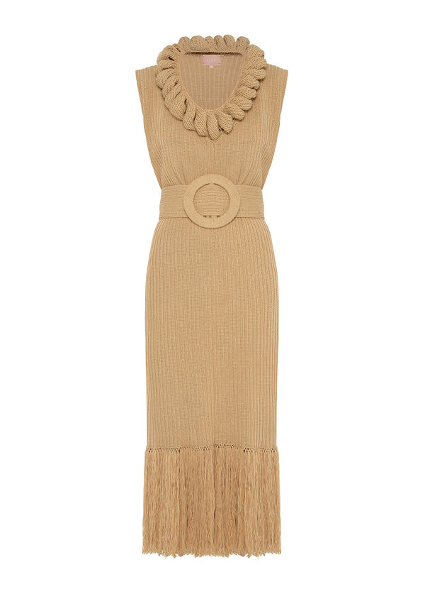 liya CAMEL ETHNIC DRESS