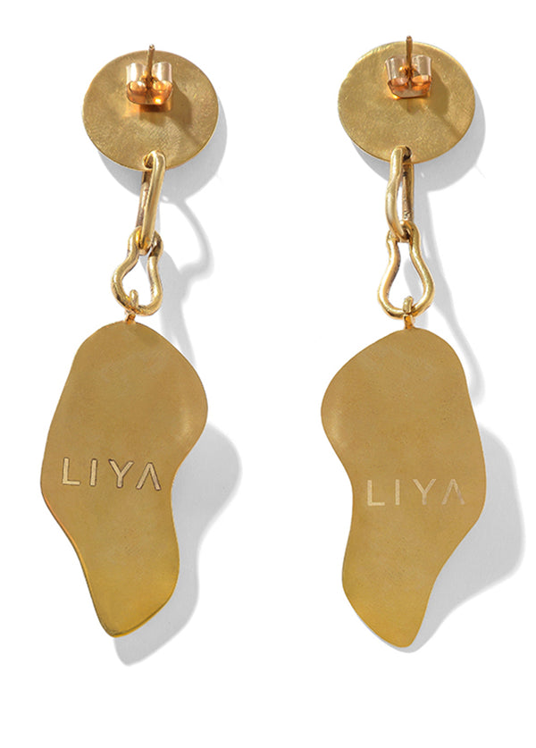 Liya CHAINED PEARLETTE EARRINGS