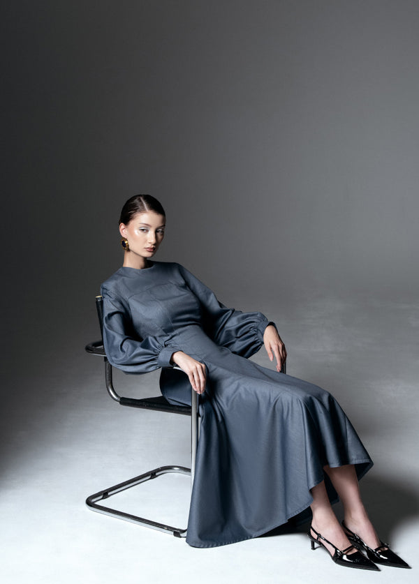 Liya CHARCOAL MIDI DRESS