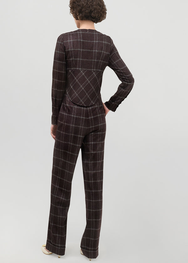 Liya CHECKERED BLOUSE