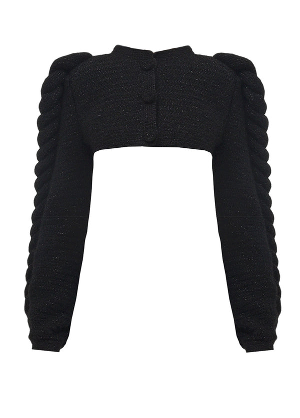 liya CROPPED KNITTED JACKET