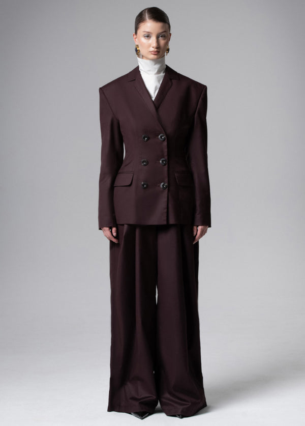 liya DARK BROWN BLAZER