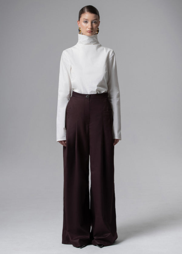 liya DARK BROWN PANTS