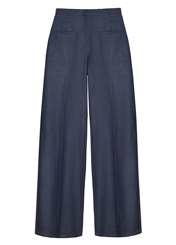 Liya DENIM FRINGE POCKET PANTS