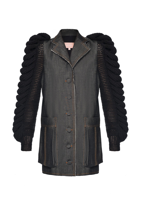 Liya DENIM STATEMENT BLAZER