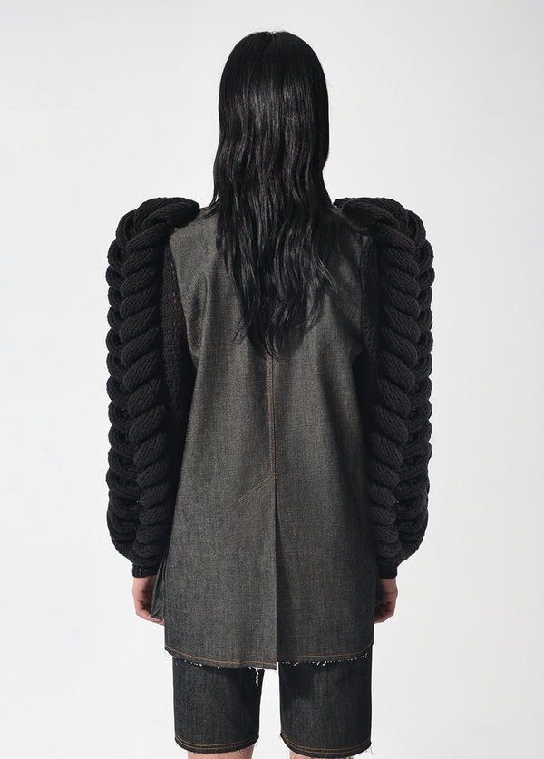 Liya DENIM STATEMENT BLAZER