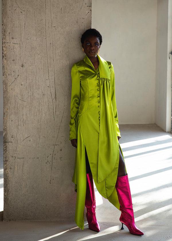 Liya DRESS WITH ATTACHED SCARF