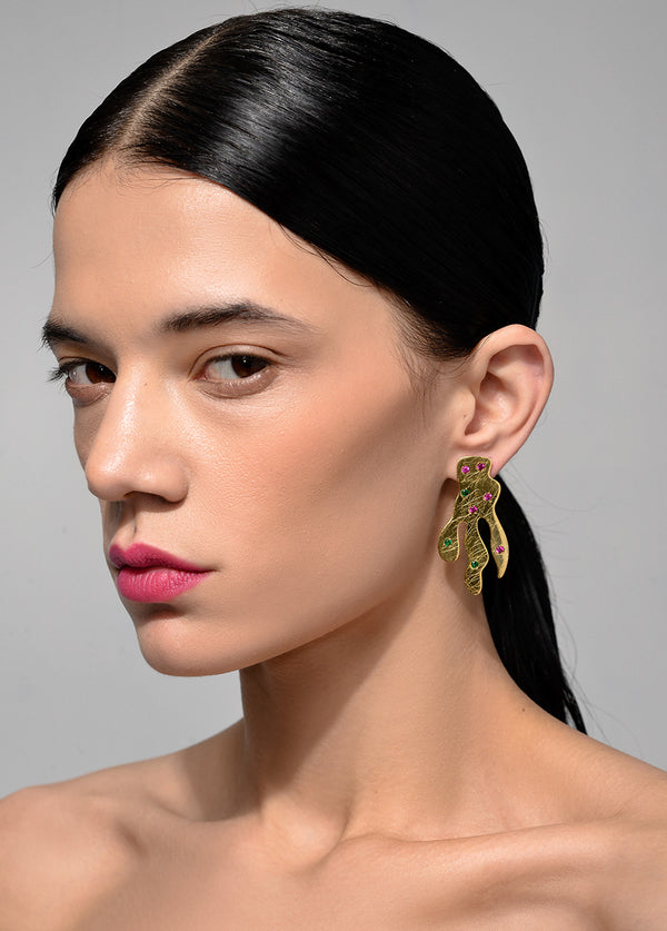 liya FLAME SPARKLE EARRINGS