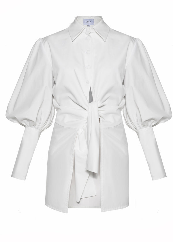 Liya FRONT TIE SHIRT