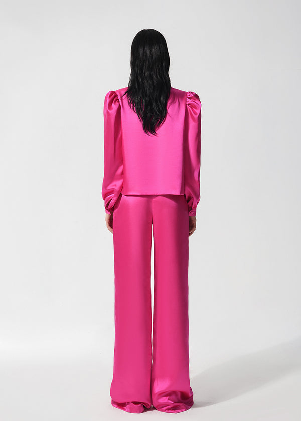 Liya FUCHSIA POP RIBBON TOP