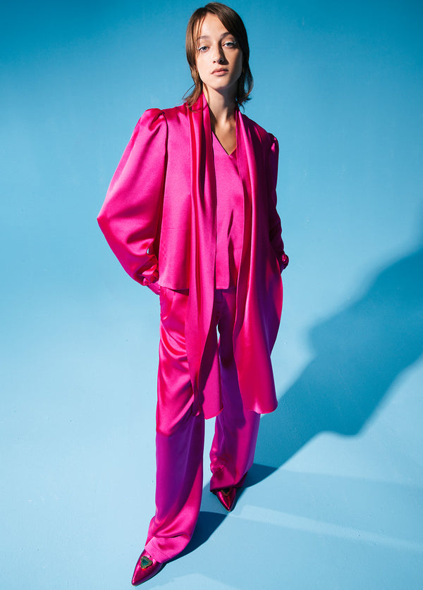 Liya FUCHSIA POP RIBBON TOP