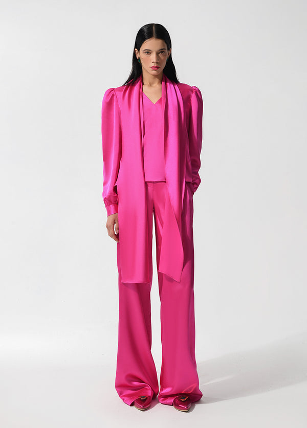 liya FUCHSIA POP RIBBON TOP