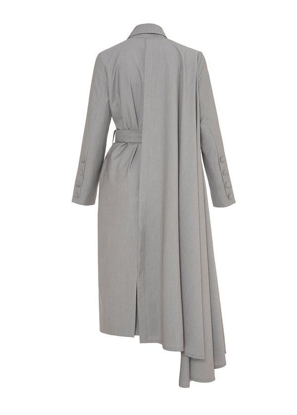 Liya GRAY TRENCH WITH BELT