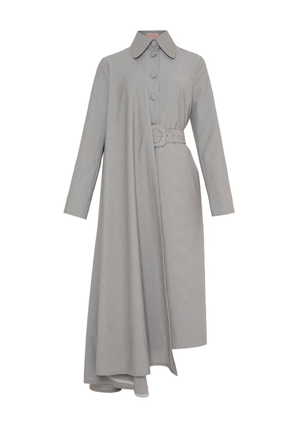 liya GRAY TRENCH WITH BELT