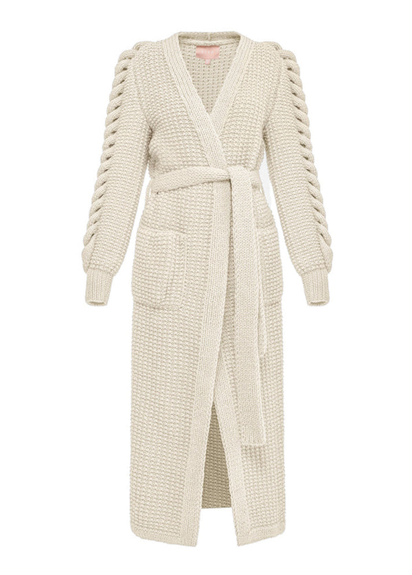 liya HAND KNITTED COAT