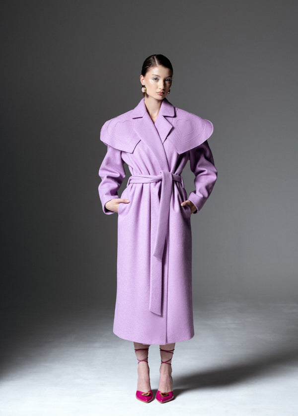 Liya HEART COLLAR COAT