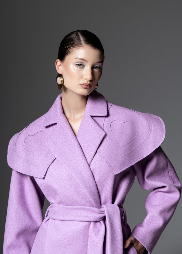 Liya HEART COLLAR COAT