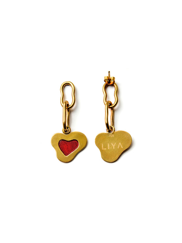 Liya HEART DROP EARRINGS
