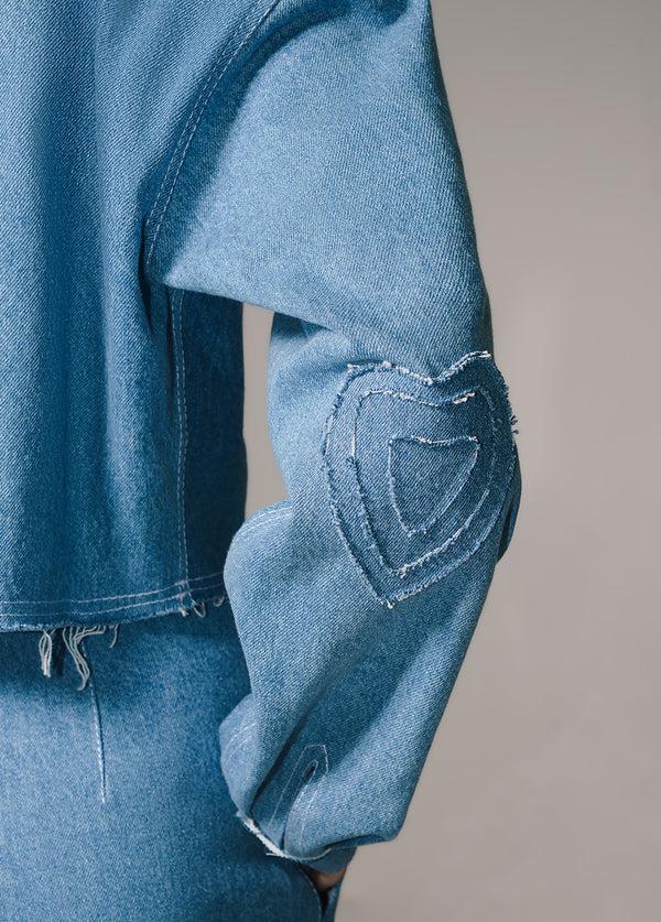 Liya HEARTS DENIM BLAZER