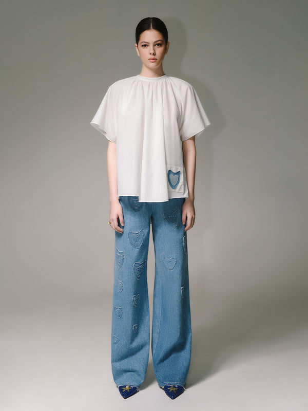 Liya HEARTS DENIM PANTS
