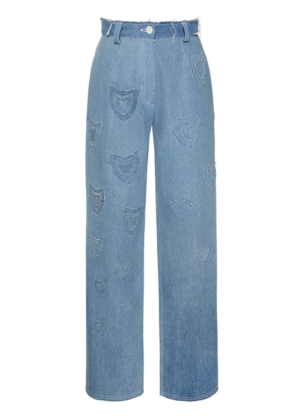 liya HEARTS DENIM PANTS