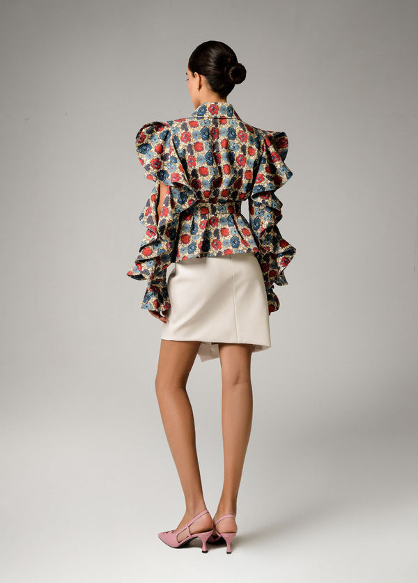 Liya IRIS RUFFLE SLEEVES SHIRT