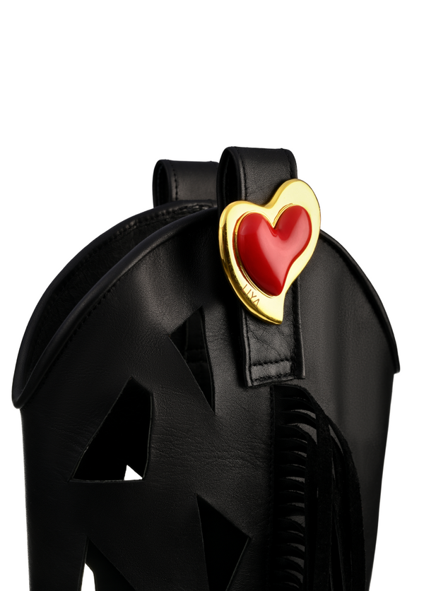 Liya JOLENE BLACK COWBOY BOOTS