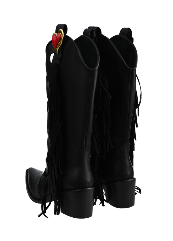 Liya JOLENE BLACK COWBOY BOOTS