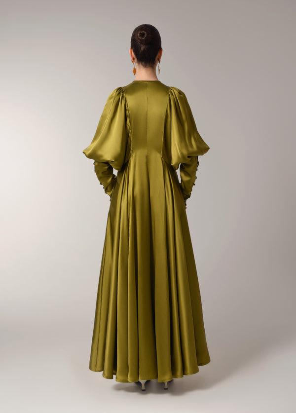 Liya KHAKI SILK DRESS
