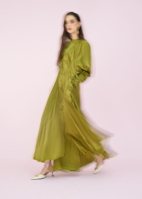 Liya KHAKI SILK DRESS