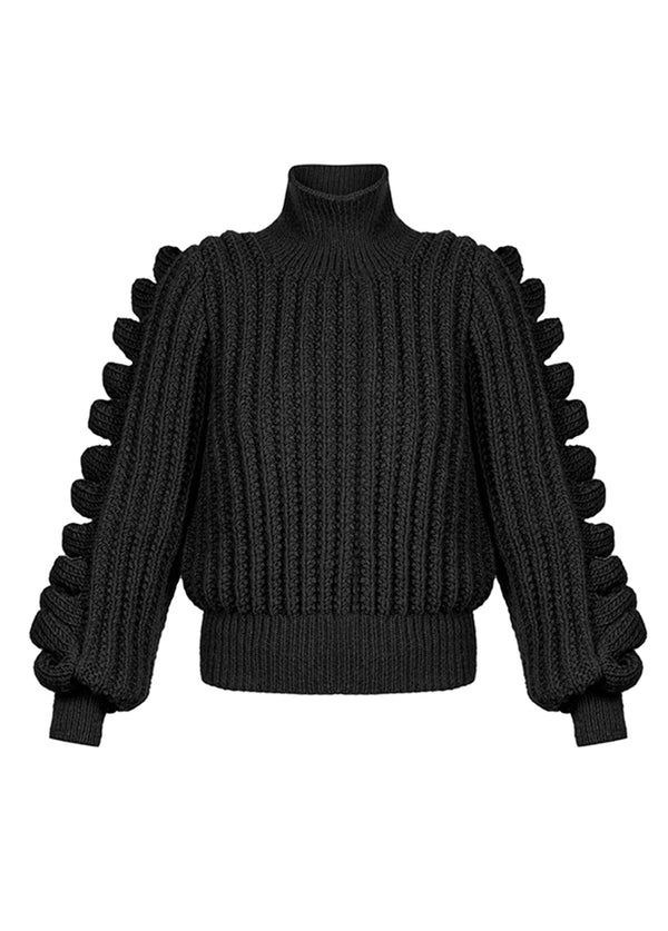 Liya KNITTED BLACK JUMPER