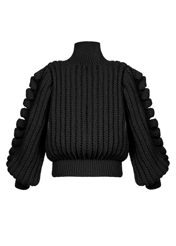 Liya KNITTED BLACK JUMPER