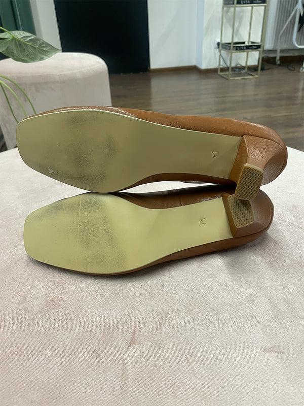 Liya LEATHER MIDI HEELS SHOES