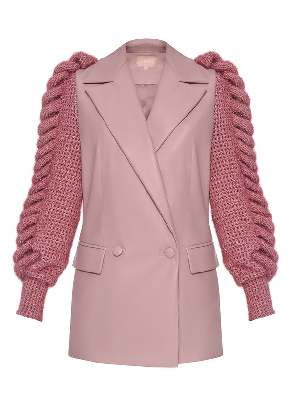 Liya LILY KNITTED SLEEVES BLAZER