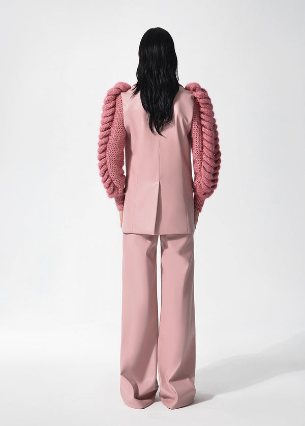 Liya LILY KNITTED SLEEVES BLAZER