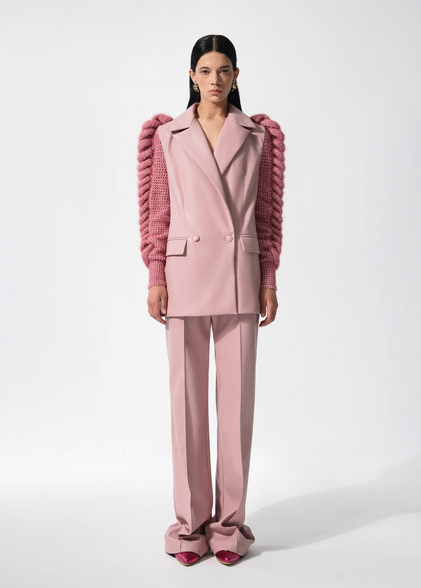 liya LILY KNITTED SLEEVES BLAZER