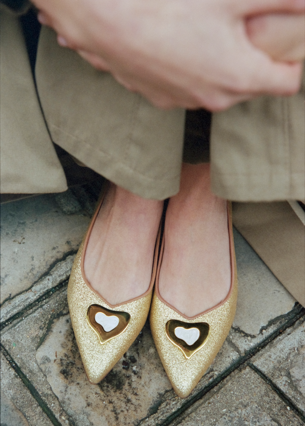 Liya LUCY SPARKLE GOLD BALLERINA
